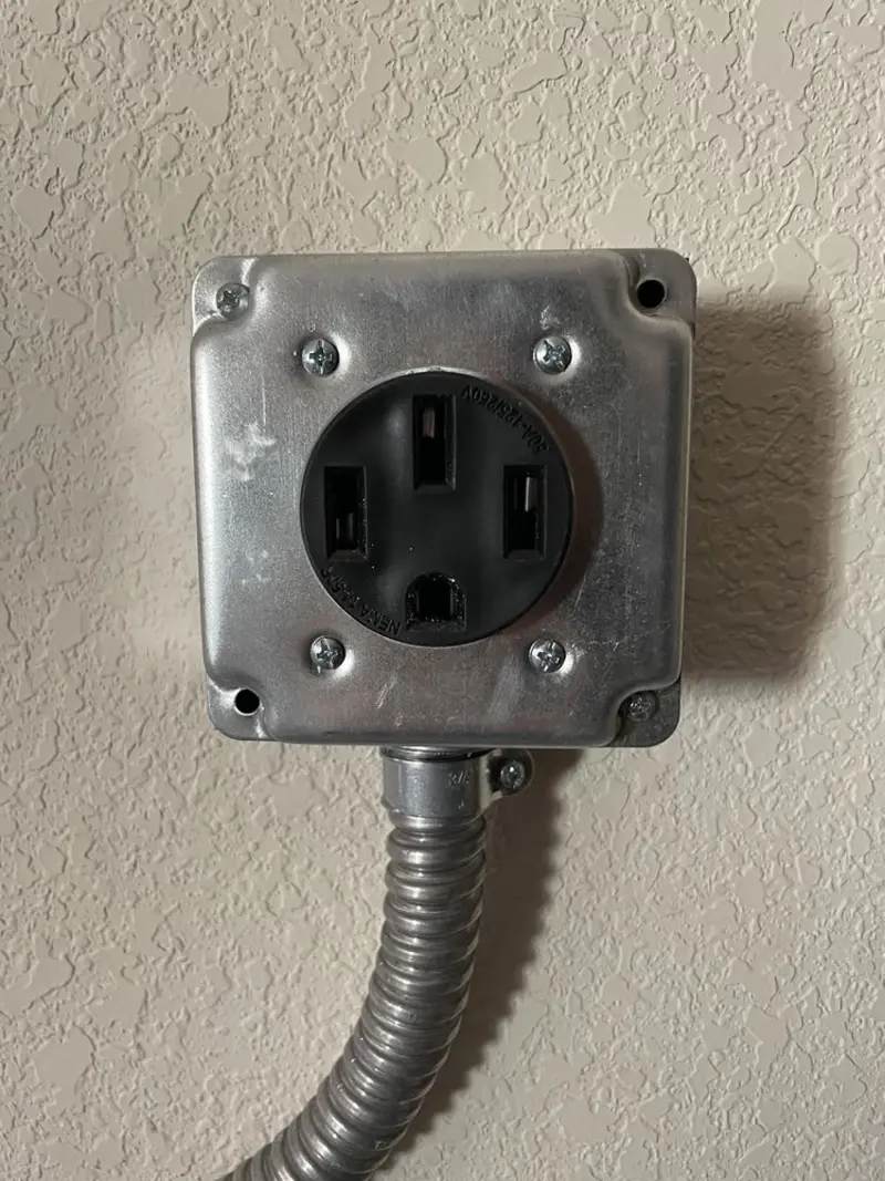 NEMA 14-50 outlet installed for Smart Home Electrical in Wahoo