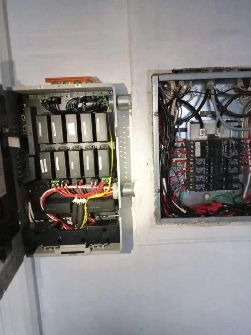 Electrical panel upgrade completed for Security Camera Wiring in Wahoo